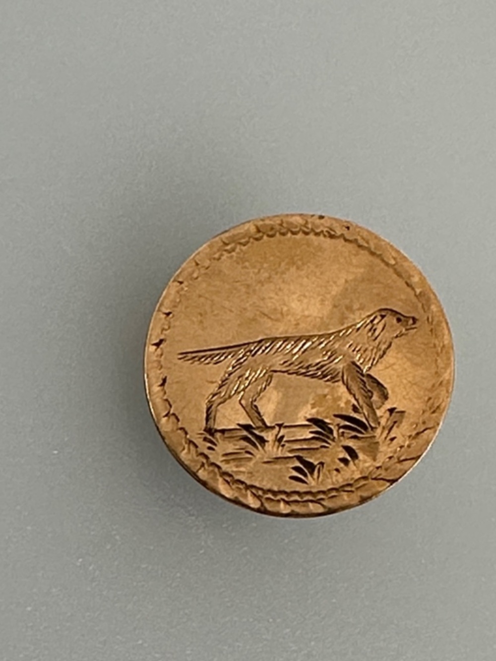 Vintage brooch dog sterling silver